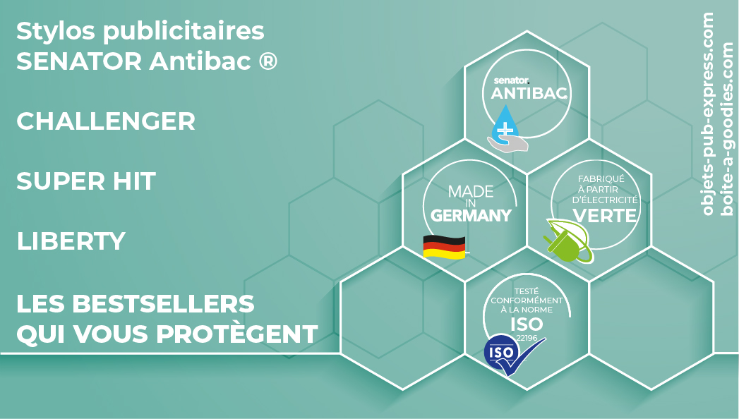 stylo publicitaire SENATOR ANTIBAC